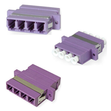 Roline VALUE optički adapter LC četverostruki, OM4, PB