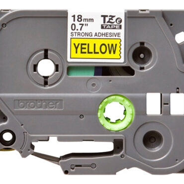 Brother TZES641 18mm BLACK ON YELLOW ADH, TZES641