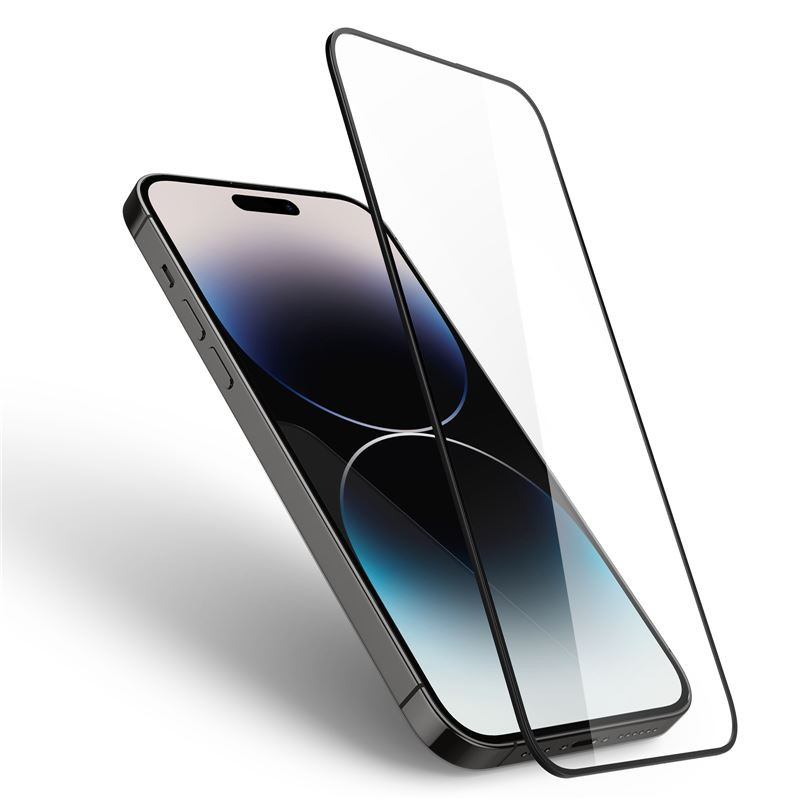 Spigen tR Slim HD, zaštitno staklo za ekran telefona, crno - iPhone 14 Pro - Slika 6
