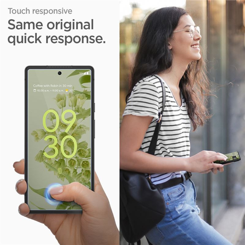 Spigen Glas.tR AlignMaster, zaštitno staklo za ekran telefona, 2 kom + okvir za instalaciju - Pixel 6 (AGL04164) - Slika 10