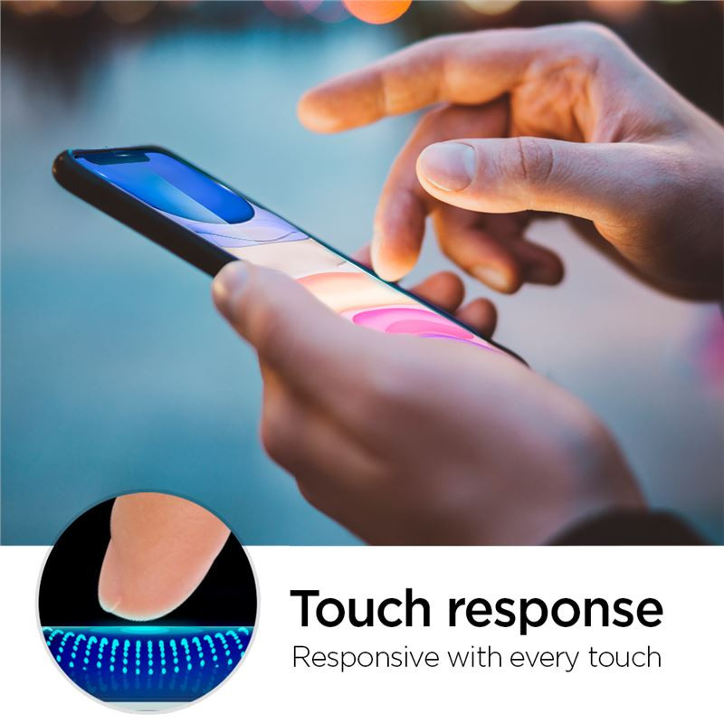 Spigen Align Glas.tR, zaštitno staklo za ekran telefona, 2 kom + okvir za instalaciju - iPhone 11/XR (AGL00101) - Slika 10