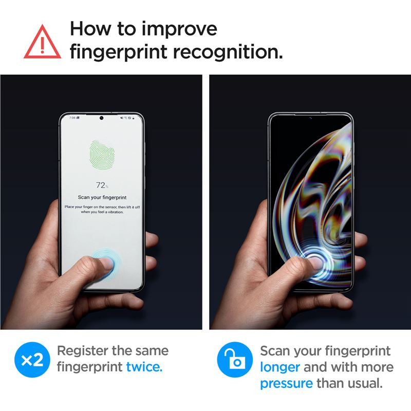 Spigen Glass EZ Fit, zaštitno staklo za ekran telefona, 2 kom + okvir za instalaciju - Samsung Galaxy S23 (AGL05958) - Slika 10