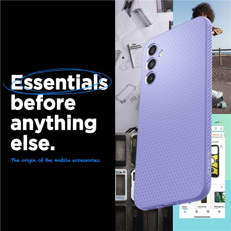 Spigen Liquid Air, zaštitna maska za telefon, ljubičasta - Samsung Galaxy A34 5G (ACS06104) - Slika 7