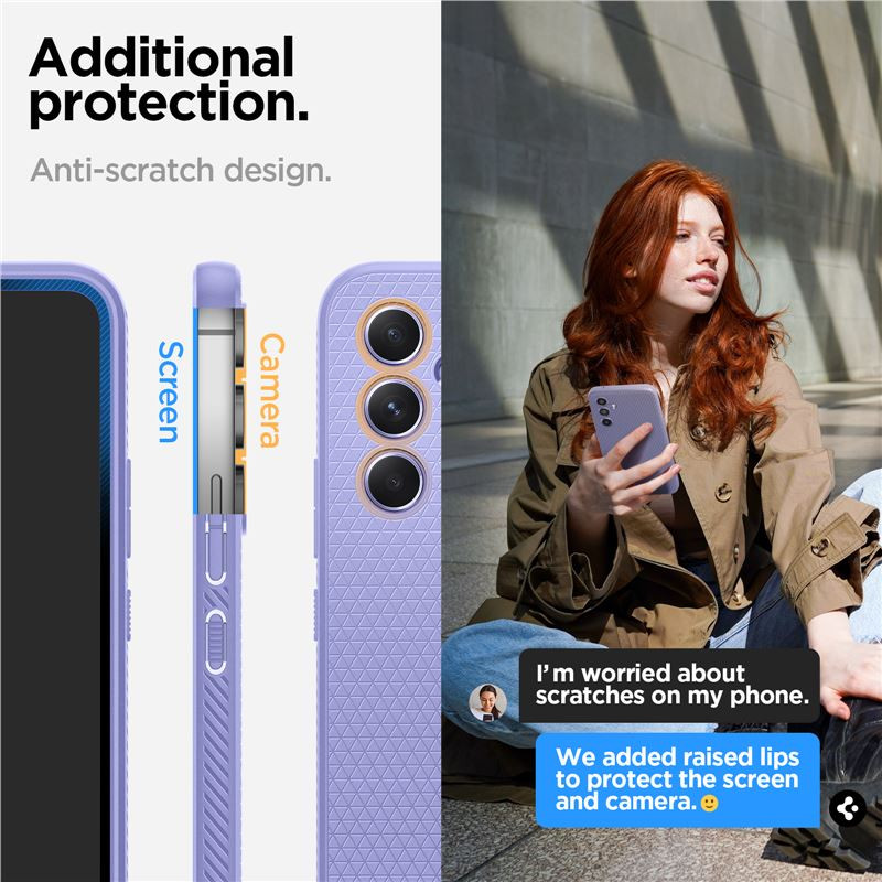 Spigen Liquid Air, zaštitna maska za telefon, ljubičasta - Samsung Galaxy A54 5G (ACS06100) - Slika 9