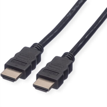 Roline VALUE Ultra HD 8K HDMI v2.1 kabel sa mrežom, M/M, crni, 5.0m