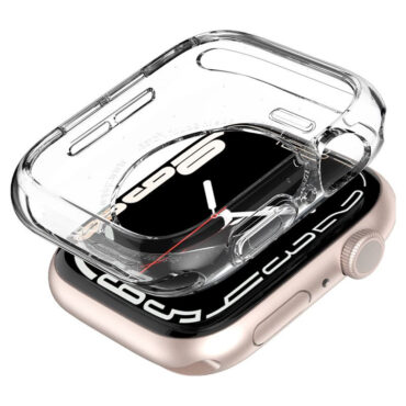 Spigen Liquid Crystal, zaštitna maska za Apple pametni sat, prozirna (45mm/44mm), ACS04196