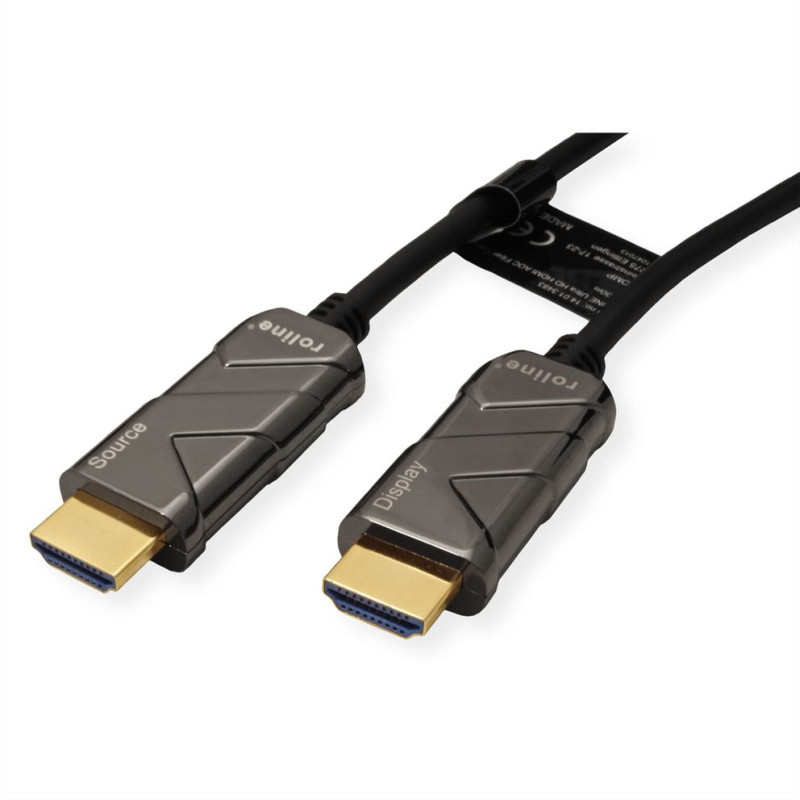 Roline HDMI 8K Ultra HD aktivni, optički kabel (AOC), M/M, 20 m - Slika 2