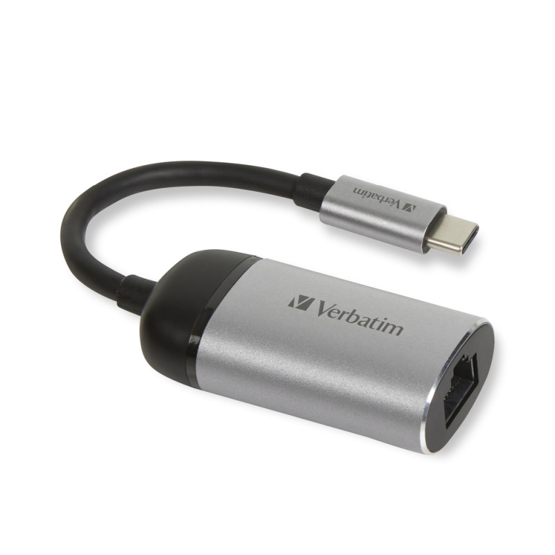 Verbatim USB-C na RJ45 gigabitni ethernet mrežni adapter, aluminijsko kućište - Slika 6