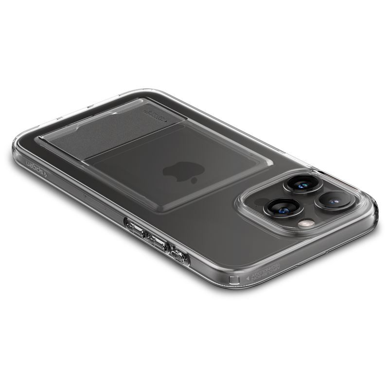 Spigen Crystal Slot, crystal clear, zaštitna maska za telefon - iPhone 15 Pro (ACS06726) - Slika 10