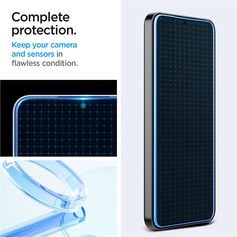 Spigen Glass tR EZ Fit HD Transparency 2 Pack, zaštitno staklo za ekran telefona 2 kom - Samsung Galaxy S25+/S24+ (AGL07432) - Slika 13