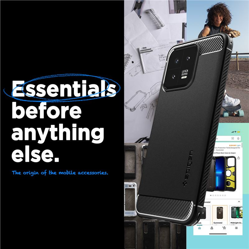 Spigen Rugged Armor, black - Xiaomi 13 - Slika 13