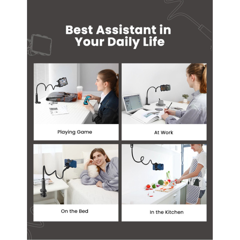 UGREEN držač za smartphone, fleksibilni, crni, 90cm - Slika 2