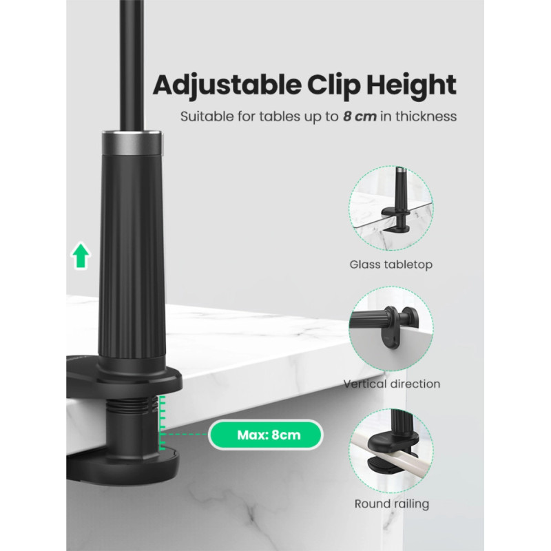 UGREEN držač za smartphone, fleksibilni, crni, 90cm - Slika 5