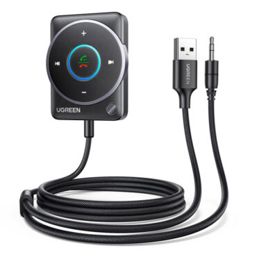 UGREEN bežični Audio receiver, Bluetooth, USB, 3.5mm, crni