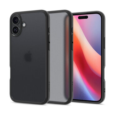 Spigen Ultra Hybrid, frost black - iPhone 16 ACS08200)
