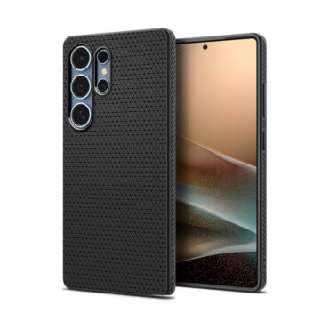 Spigen Liquid Air, matte black - Samsung Galaxy S25 Ultra (ACS08953)