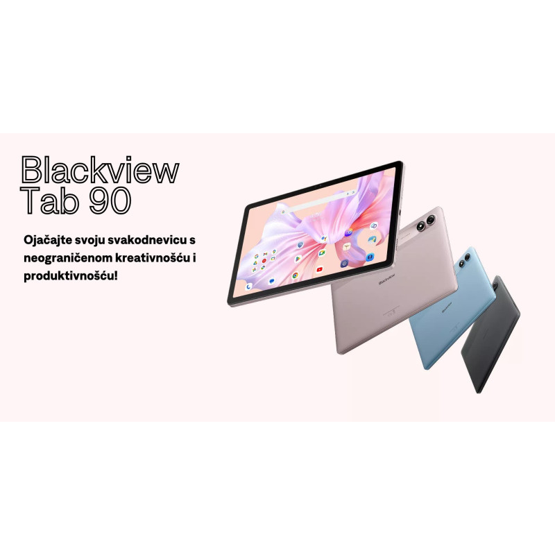 BLACKVIEW Tab 90 8/128 GB LTE, 10.92" HD (800x1280) IPS, 8MP/13MP, WiFi, Android 14 + preklopna torbica, zaštita za staklo, bez adaptera, plavi - Slika 5