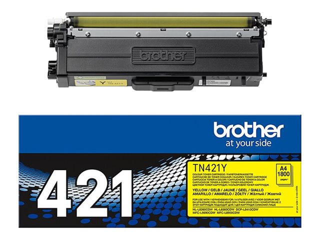 Brother TN421Y Toner Cartridge Yellow, TN421Y