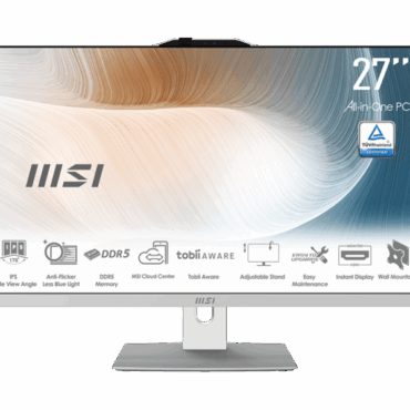All-In-One MSI Modern AM272P 1M-1222XEU Core 7 / 16GB / 1TB SSD / 27" FHD / NoOS / white - adjustable stand