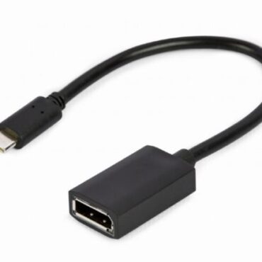 Gembird USB Type-C to DisplayPort adapter cable, 4K, 15 cm, black
