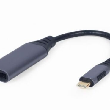 Gembird USB Type-C to DisplayPort male adapter, space grey