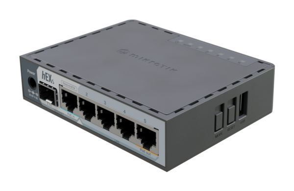 MikroTik hEX S 2025 (E60iUGS) five Gigabit port Ethernet Router with 1x 2.5G SFP