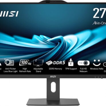 All-in-one MSI PRO AP272P 14M-886XEU i7 / 16GB / 1TB SSD / 27" FHD / NoOS / black - adjustable stand