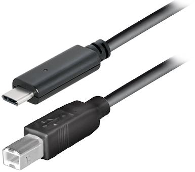 Transmedia USB type C plug - USB 2.0 B plug 2,0m