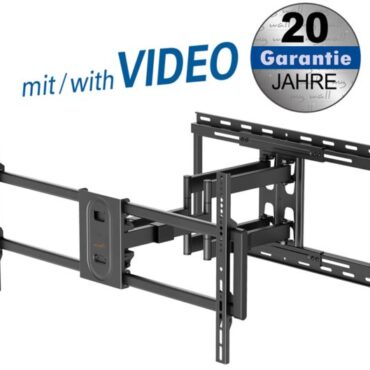 Transmedia Swivel TV wall mount, 43" - 100", up to 80kg