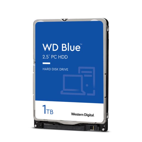 Western Digital 1 TB WD Blue 2,5" HDD, 5400 RPM, 128MB