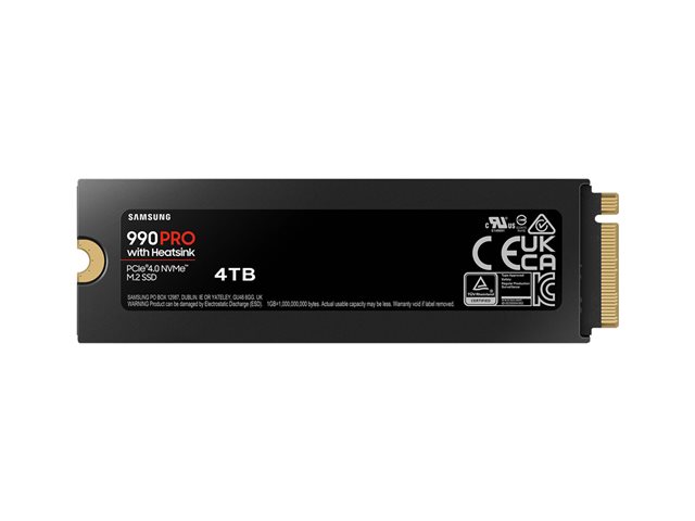 Samsung 990 PRO SSD Heatsink 4TB M.2NVMe, MZ-V9P4T0CW