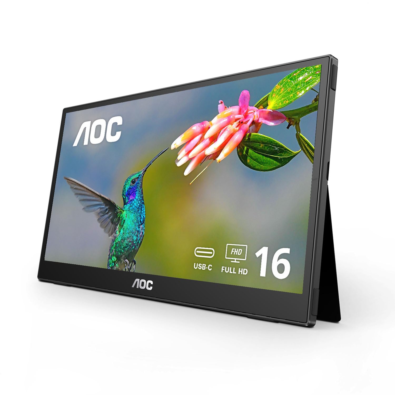 Monitor AOC 16T3EA, 15,6", FHD, USB-C 15W, prijenosni