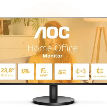 Monitor AOC 24B3QA2, 23,8", VGA, HDMI, DP, zvuč., 120Hz