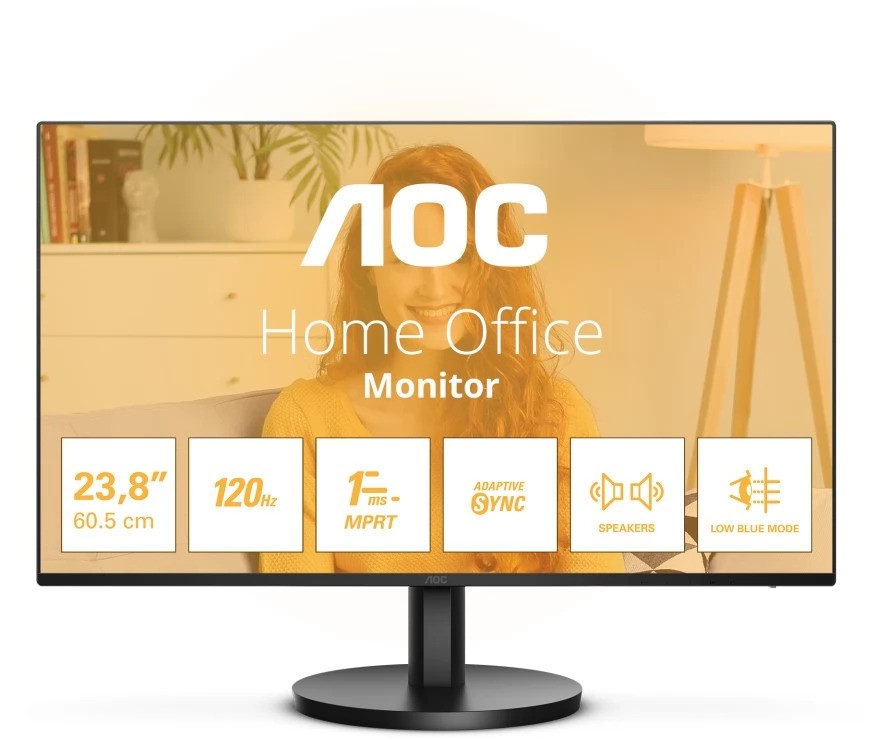 Monitor AOC 24B3QA2, 23,8", VGA, HDMI, DP, zvuč., 120Hz