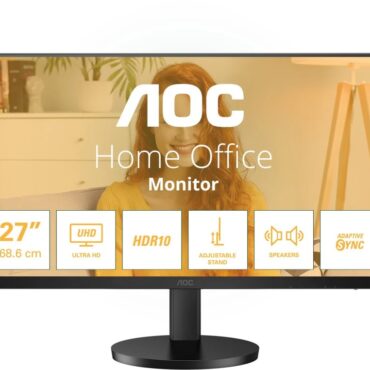 Monitor AOC U27B3AF 27", 4K, 2xHDMI, DP, HAS, zvuč.