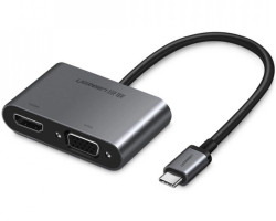 UGREEN adapter USB-C na HDMI, VGA sa PD, sivi - Slika 3