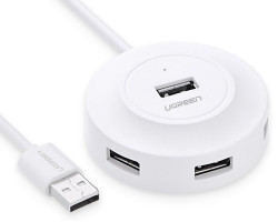 UGREEN 4-portni USB-A HUB 4xUSB-A 2.0, 1m, bijeli - Slika 6