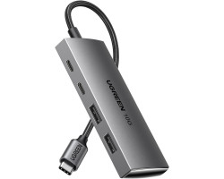 UGREEN 4-portni USB-C HUB 2xUSB-A, 2xUSB-C, 10Gbps, sivi - Slika 9