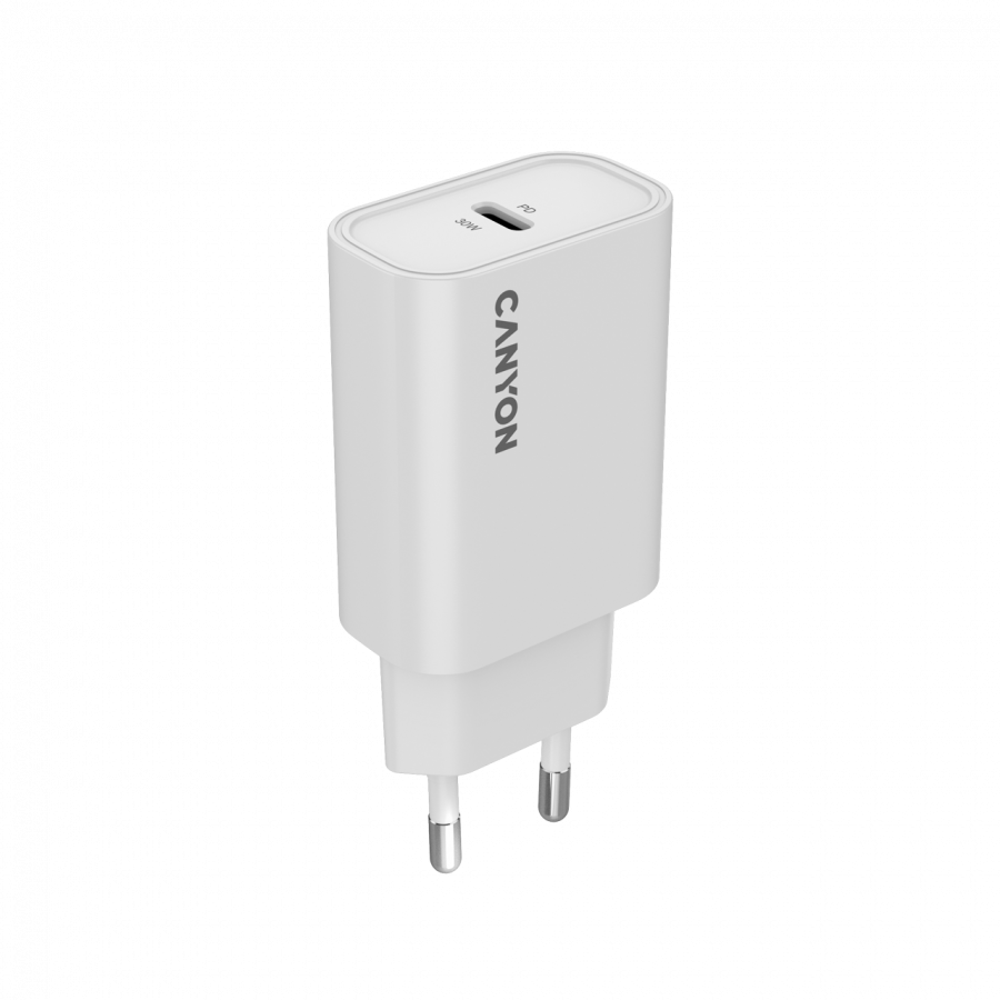 Canyon charger OnCharge 30CL Max Power 30W 1xPD EU White, CNE-CHA30CLW