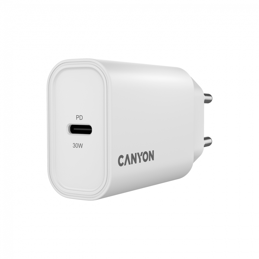 Canyon charger OnCharge 30CL Max Power 30W 1xPD EU White, CNE-CHA30CLW - Slika 2