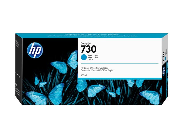 HP 730 300 ml Cyan Ink Cartridge , P2V68A - Slika 2