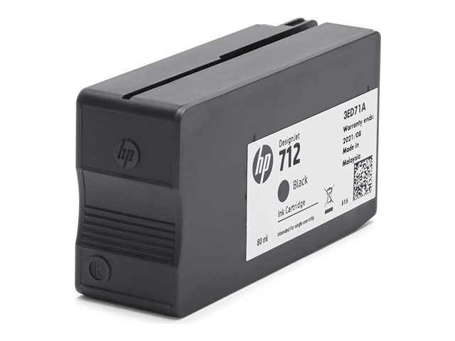 HP 712 80-ml Black Designjet Ink, 3ED71A - Slika 2