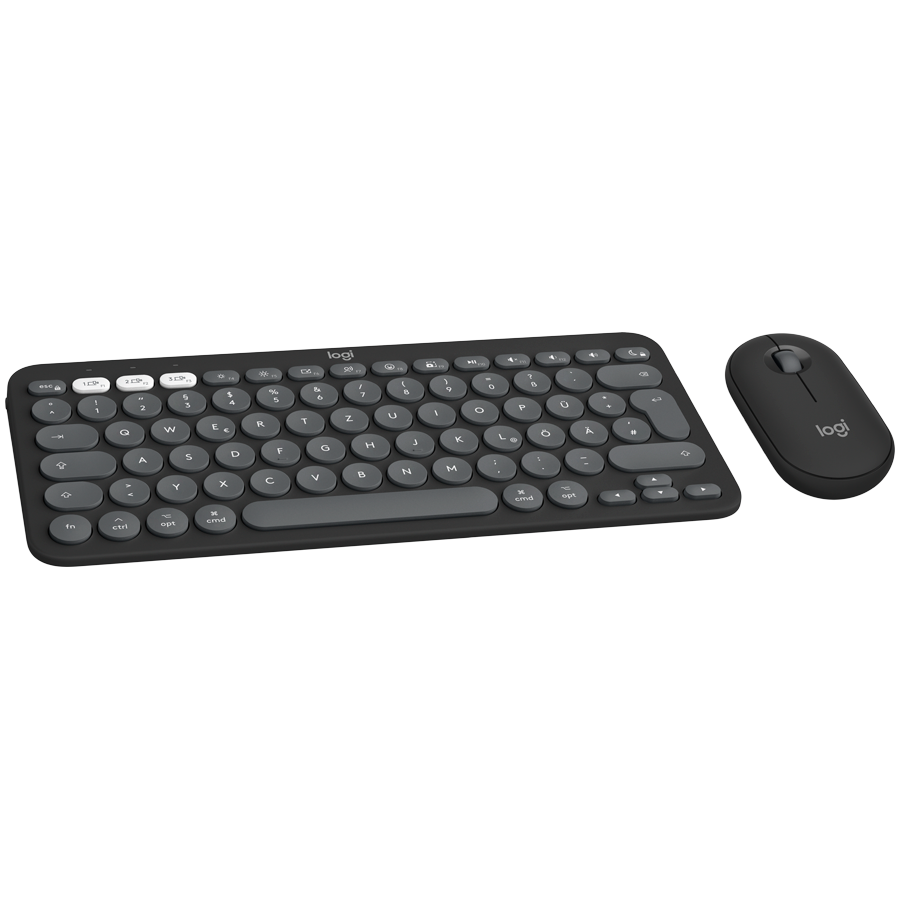 Logitech Pebble 2 for MAC Bluetooth Keyboard Combo - TONAL GRAPHITE - US INT'L, 920-012244