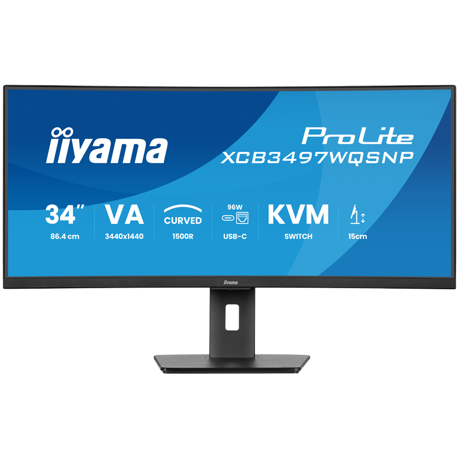 Monitor 34" UW Curved VA-panel, XCB3497WQSNP-B1