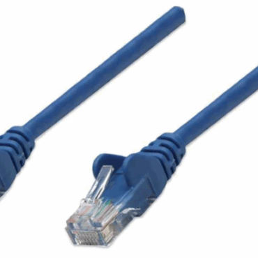 Intellinet Cat5e, CCA, U/UTP, PVC, RJ45,20m, plavi