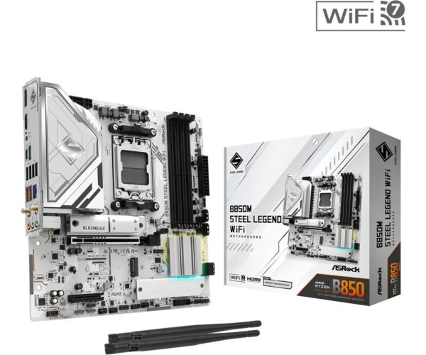 Asrock AMD AM5 B850M STEEL LEGEND WIFI