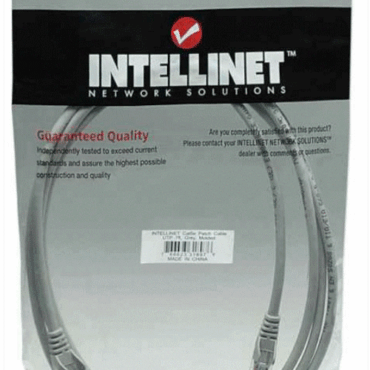 Intellinet Cat5e, CCA, U/UTP, PVC, RJ45, 2m, sivi