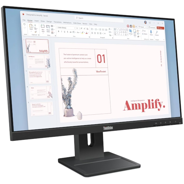Monitor Lenovo ThinkVision E24-40 23,8" / WLED / IPS / 100Hz / 4ms / black - adjustable stand - Slika 2