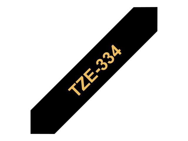 Brother TZE334 tape gold/black 12mm 8m, TZE334 - Slika 3
