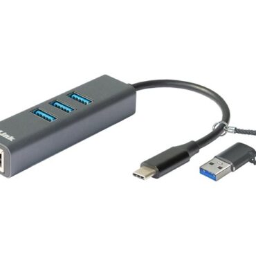 D-Link USB-C/USB to Ethernet Adapter, DUB-2332